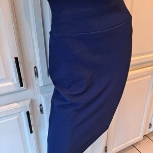 LuLaRoe Elegant Navy Blue Pencil Skirt